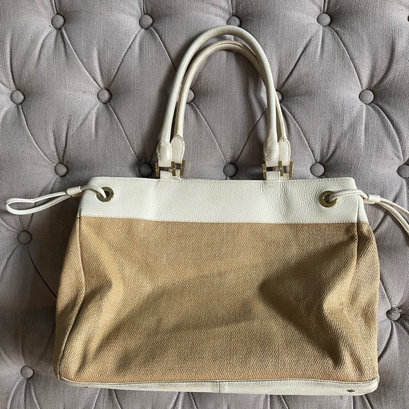 Tory Burch Raffia Tote Shopper Bag - Picture 4 of 11